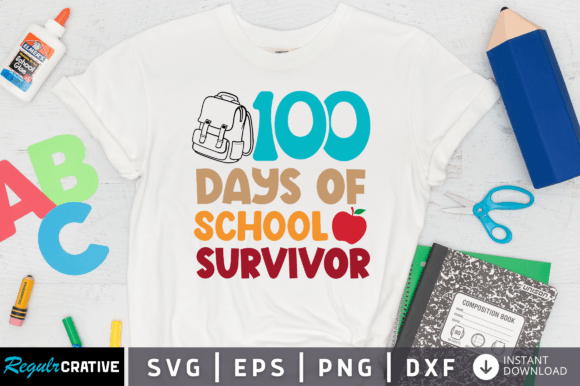 100 Days Survivor Graphics for Crafts