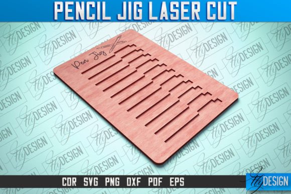 Pen Jig Laser Cut SVG: Graphics for Crafts