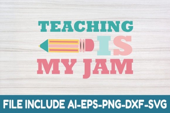 Retro Teacher Graphics for Crafts