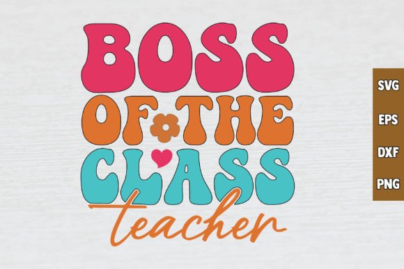 Retro Teacher Graphics for Crafts