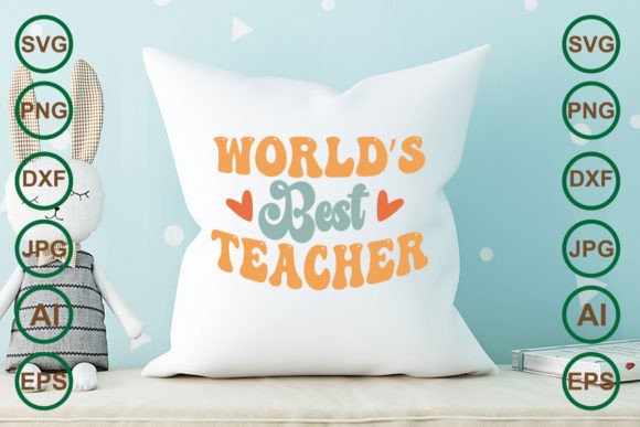 Retro Teacher Graphics for Crafts & SVGs
