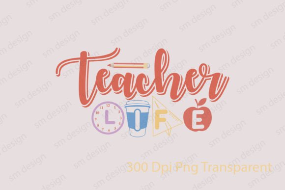 Retro Teacher Life SVG: Crafts & Graphics