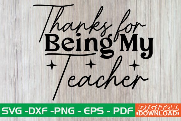 Retro Teacher SVG for Crafts & Graphics