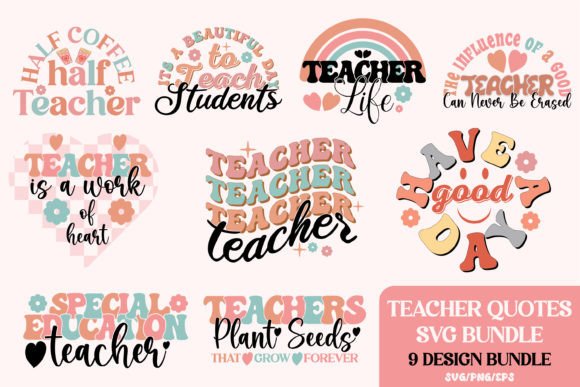 Review: Teacher Quotes SVG Bundle for Embroidery