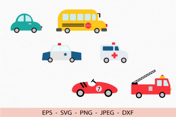 School Bus Fire Truck SVG: Graphics for Crafts