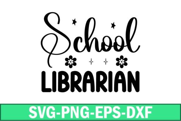 School Librarian Svg: Graphics for Crafts