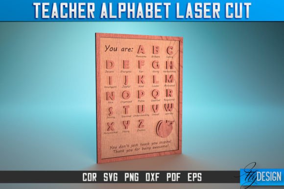 Teacher Alphabet SVG: Graphics for Crafts