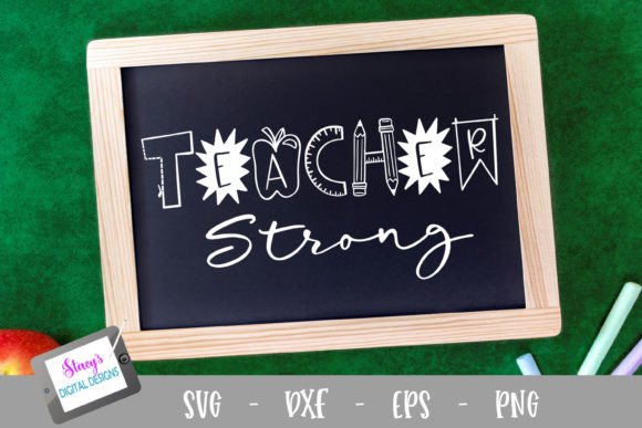 Teacher Strong SVG: Graphics for Crafts & Branding