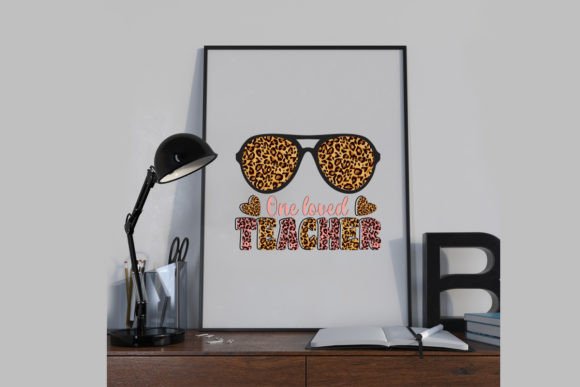 Valentine's Teacher Leopard SVG for Crafts & Graphics