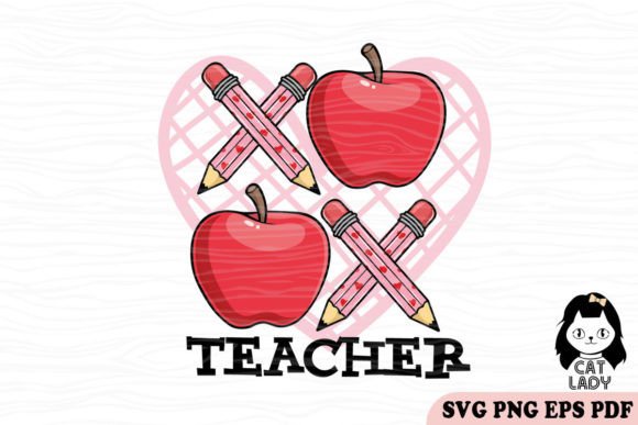 Xoxo Teacher Valentine Graphics for Crafts